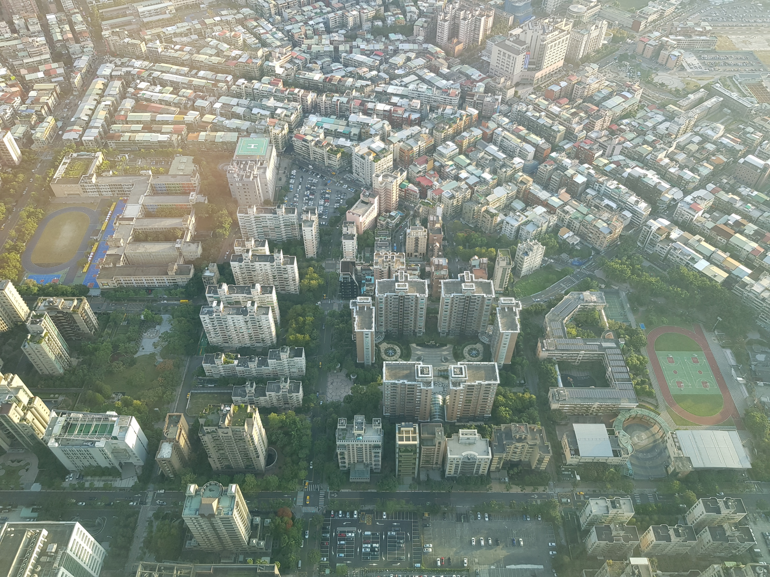 vue plongeante sur Taipei